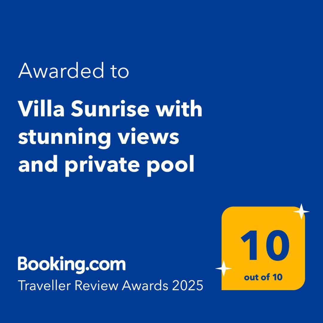 Villa Sunrise With Stunning Views And Private Pool Katokhórion Zewnętrze zdjęcie